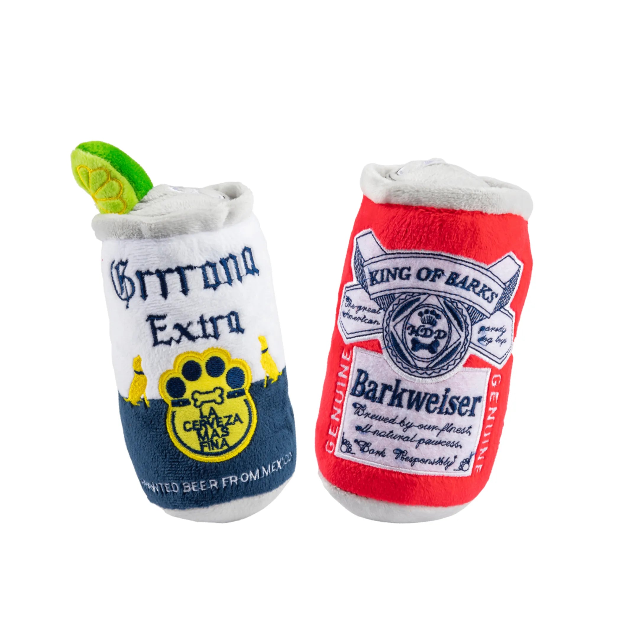 Craft Pup Beer Can Squeaker Duo