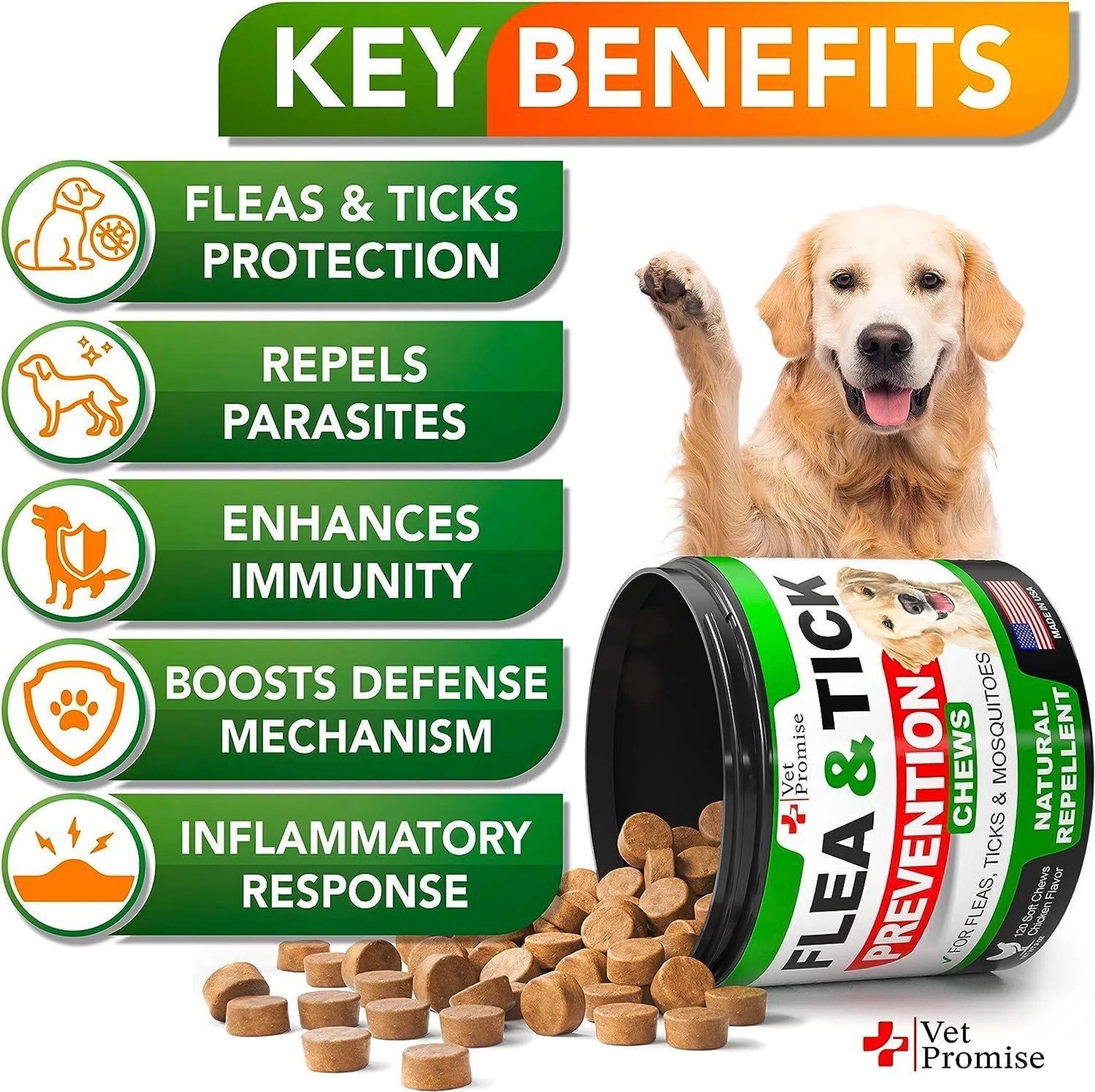 Natural Flea & Tick Support Chews